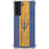 Barbados Flag Dark Wood Galaxy S22 Clear Case